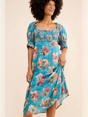 Anthropologie | Dresses | Anthropologie Maeve Embroidered Midi Dress |  Poshmark